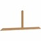 Ekena Millwork Portland Smooth Timber Gable Bracket, Western Red Cedar, 96"W x 32"H x 1 1/2"D x 3 1/2"F, 8/12 Pitch GBW096X32X0204POR00SWR - alternate 2